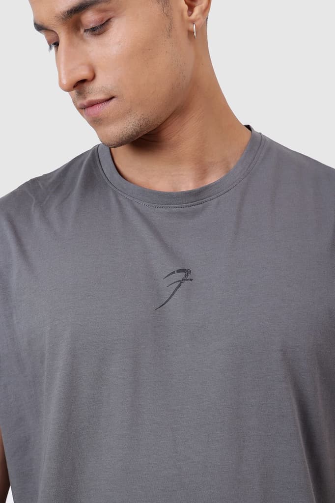 Brisk Capsleeves T-Shirt Grey — photo 4