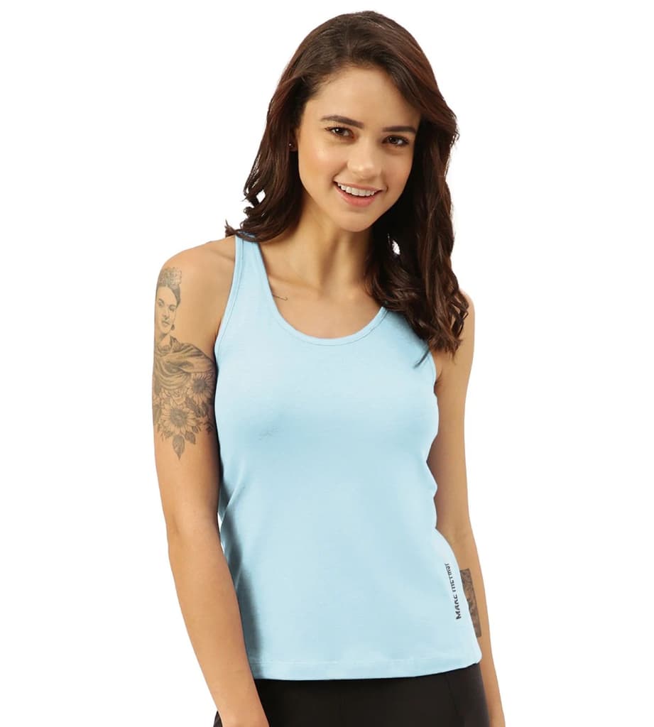 Twin Skin Women's Tanks (Pack Of 1) — Chalk Blue / S