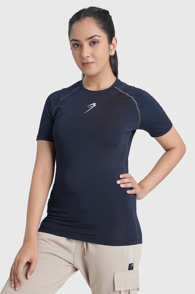 Compression T-shirt Navy — S