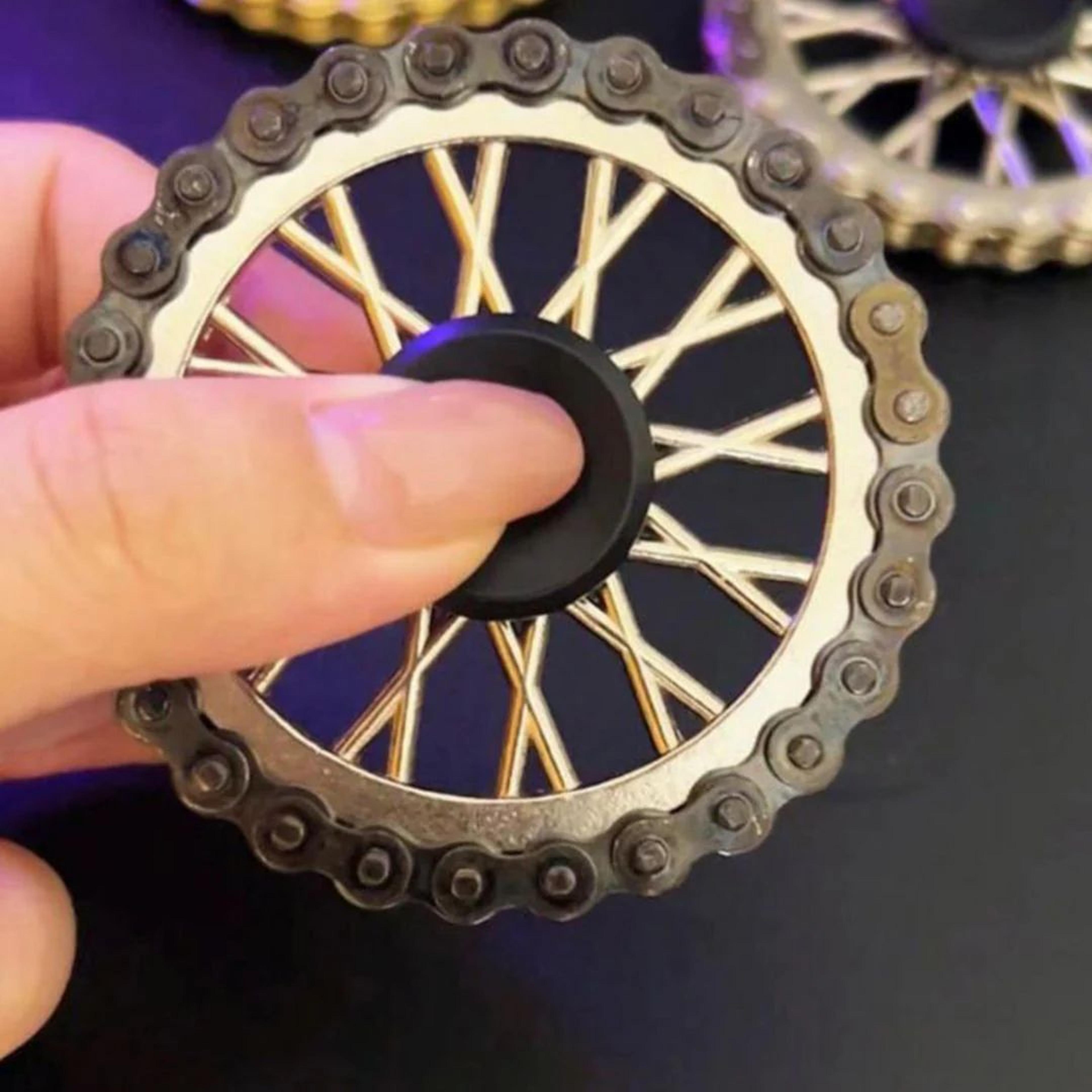 Metal Chain Wheel Fidget Spinner