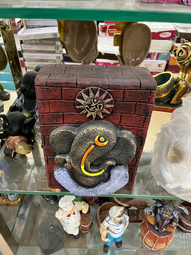 Hindu Elephant Statue | Sculpture | Stone | Brown