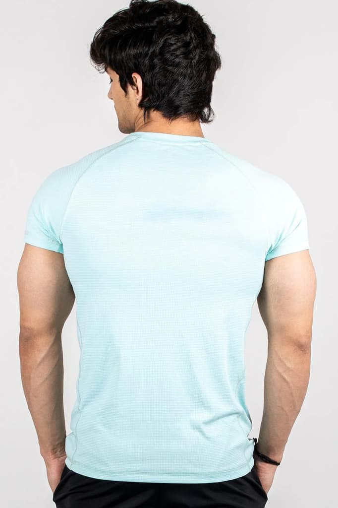 Checks T-shirt Sky Blue — photo 7