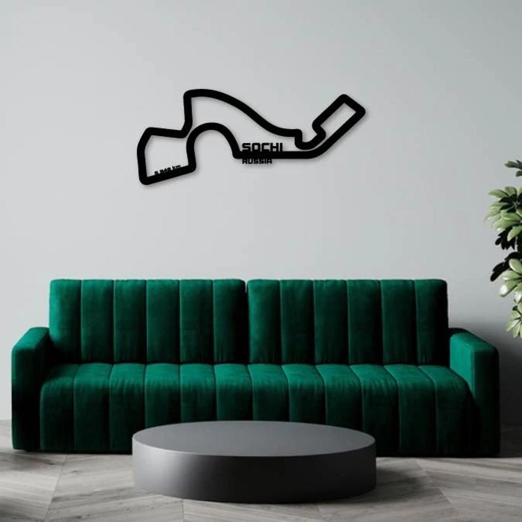SOCHI RUSSIAN GRAND PRIX METAL WALL ART