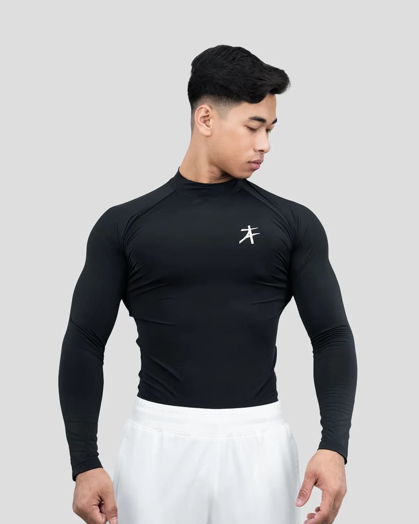 Hustle High Neck Full Sleeve Compression T-shirt — photo 7