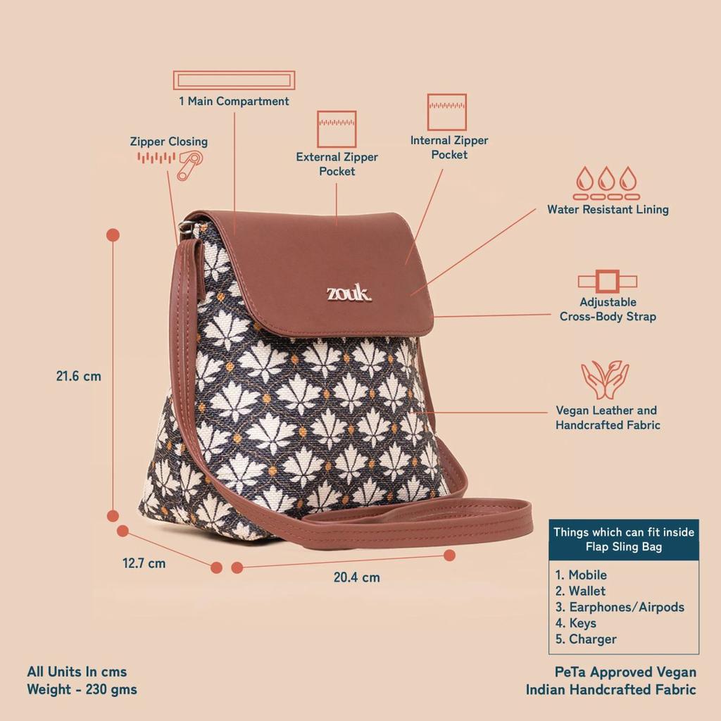 Bidri Kaiser Statement Business Bag & Bidri Kaiser Flap Sling Bag Combo — photo 6