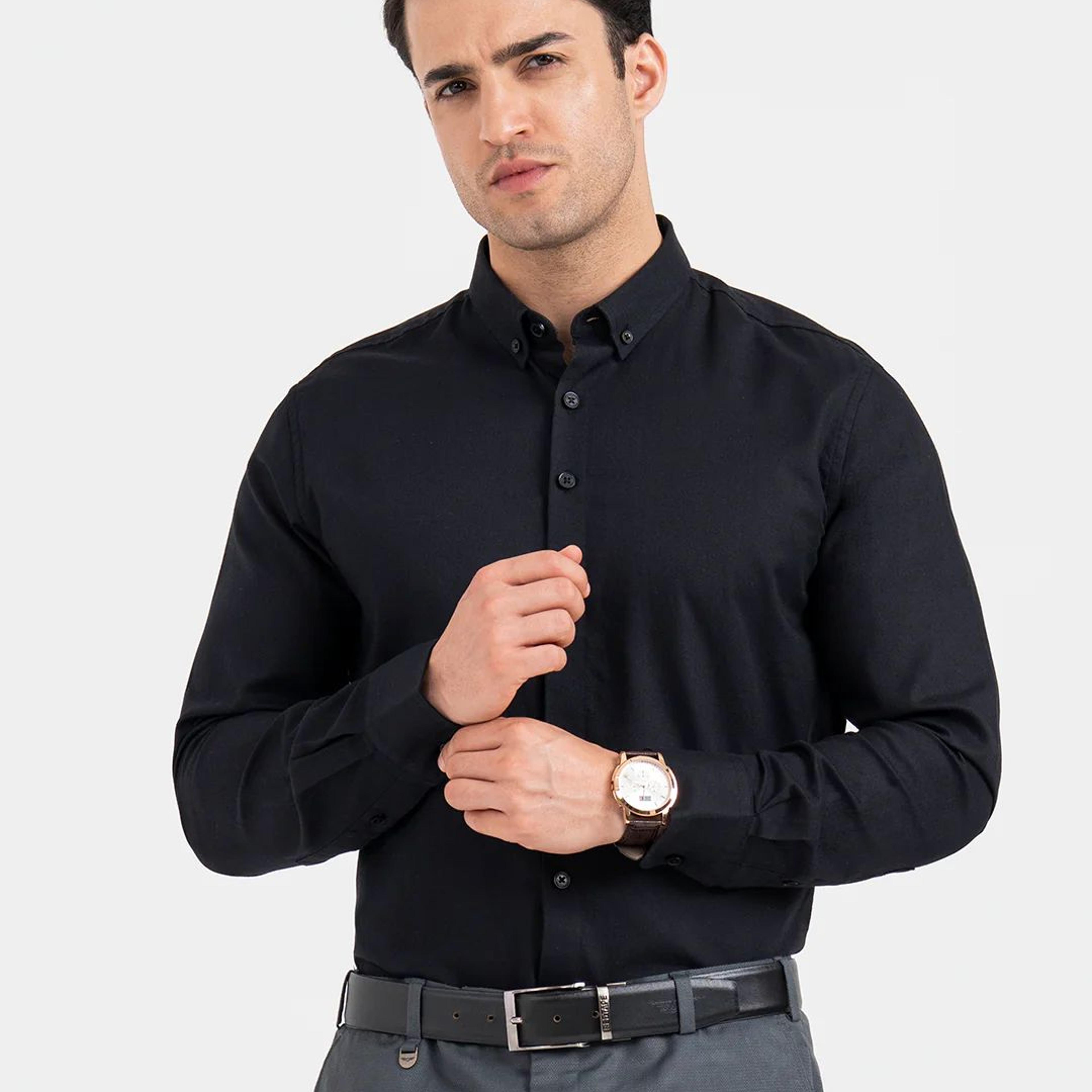 Shirts for Men in Black | Birdeye Full Sleeve Formal Shirt