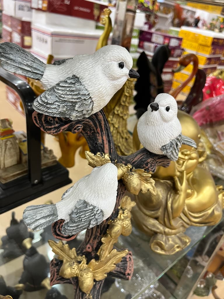 White Bird Figurine | Statue | Porcelain | White