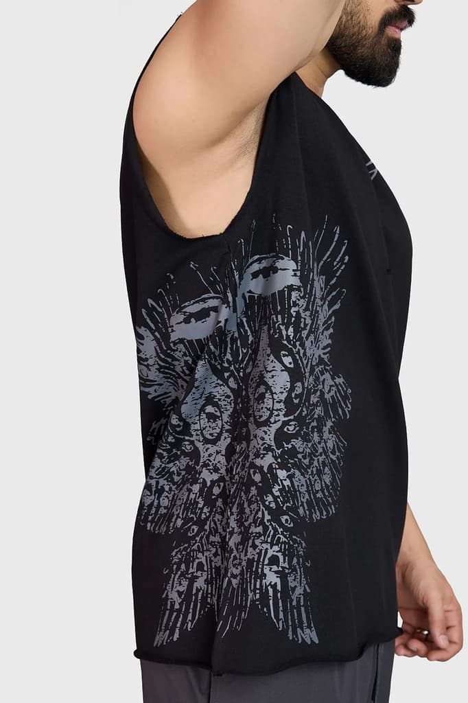Raw Eagle Capsleeves Tank Black — photo 4