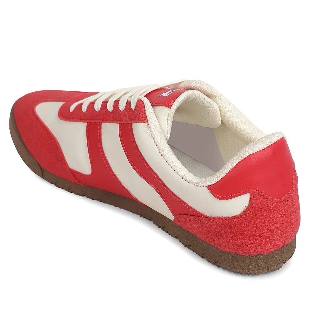 Leap7x Red Casual Lacing Sneakers For Men DECIAN-4E By Liberty — photo 6
