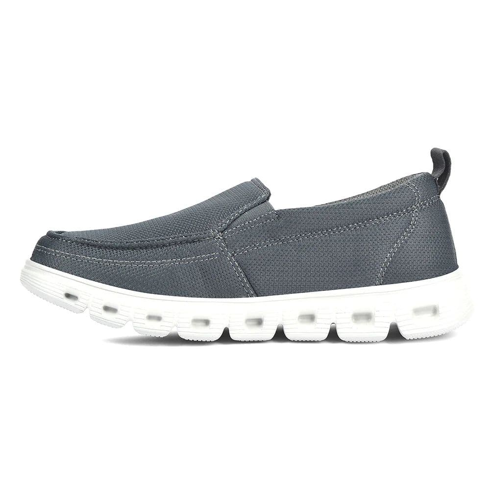 Leap7x Dark Grey Non Lacing Casual Shoes For Men FLOW-5 By Liberty — photo 3