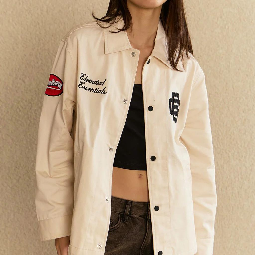 Off White Varsity Shacket