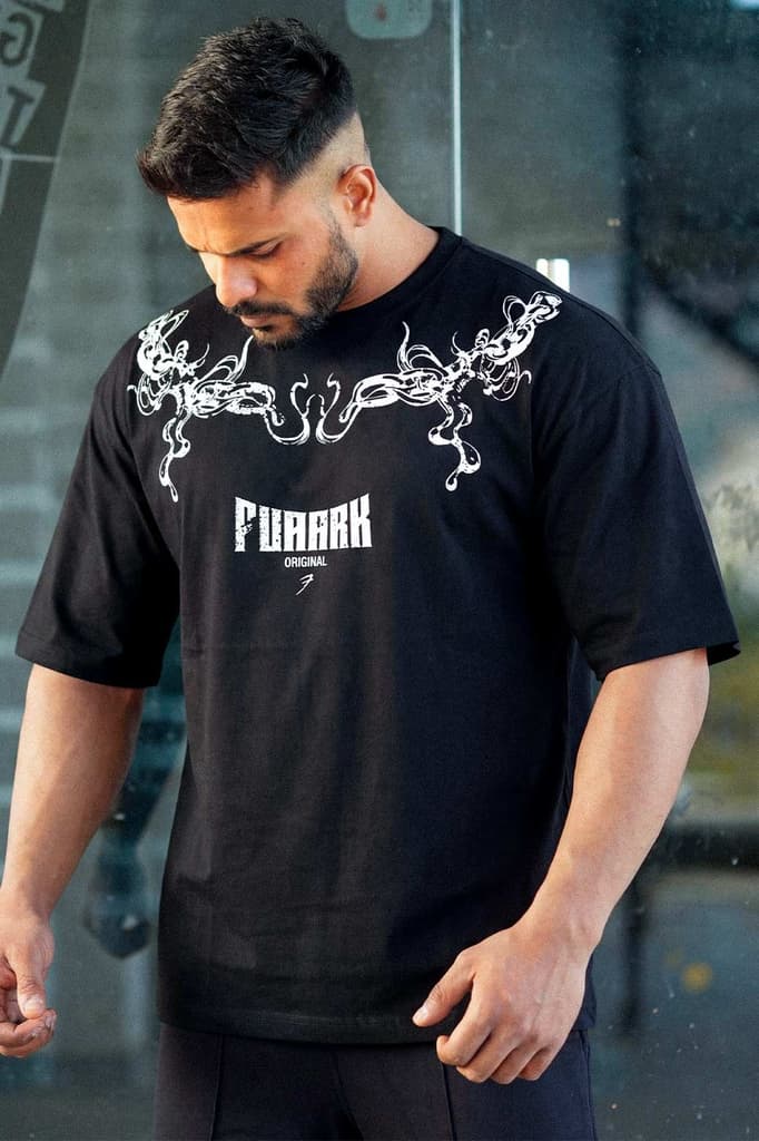 Fuaark Original Oversized T-shirt Black — XS