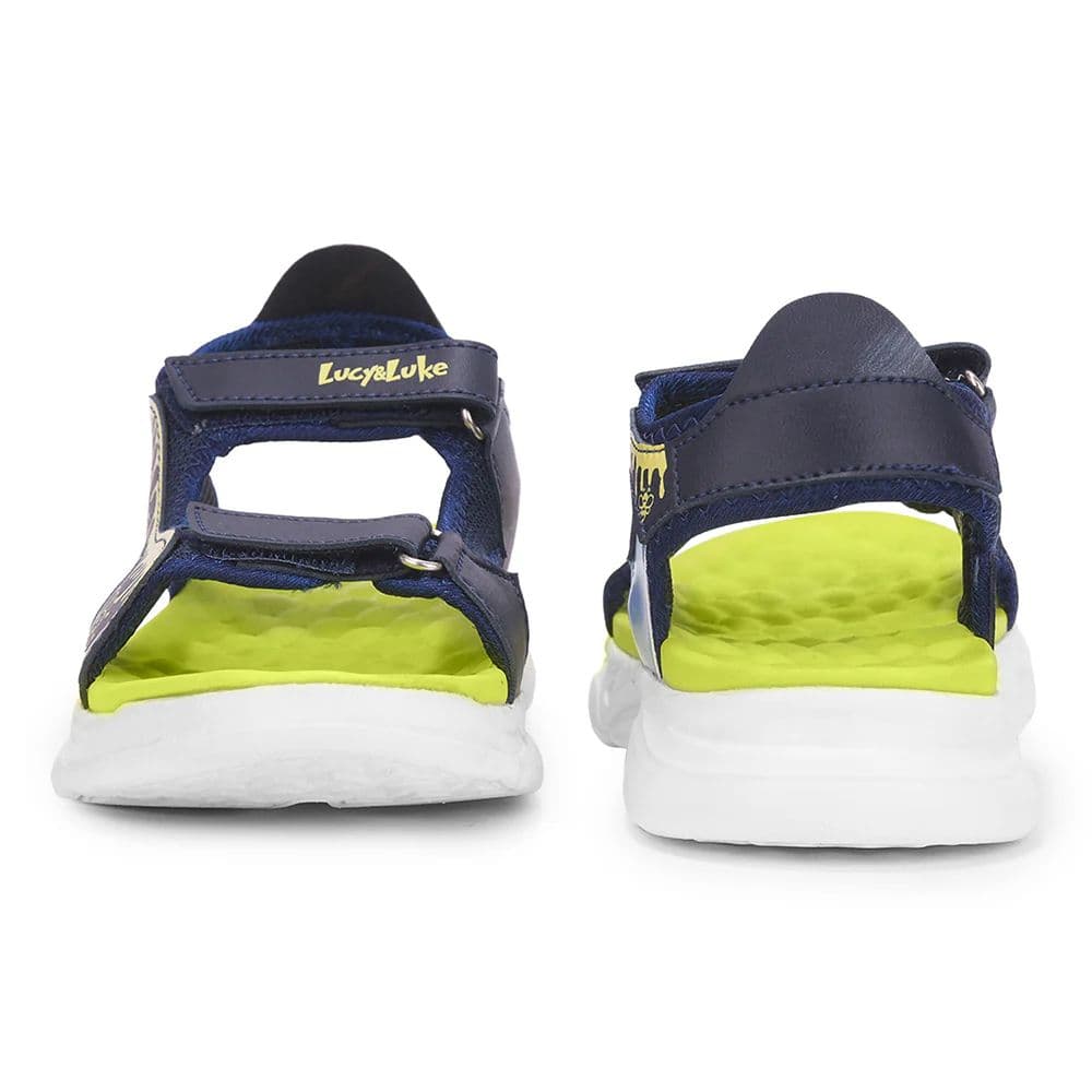 Lucy & Luke Navy Blue Casual Sandal For Kids HIPPO-30SE By Liberty — photo 8
