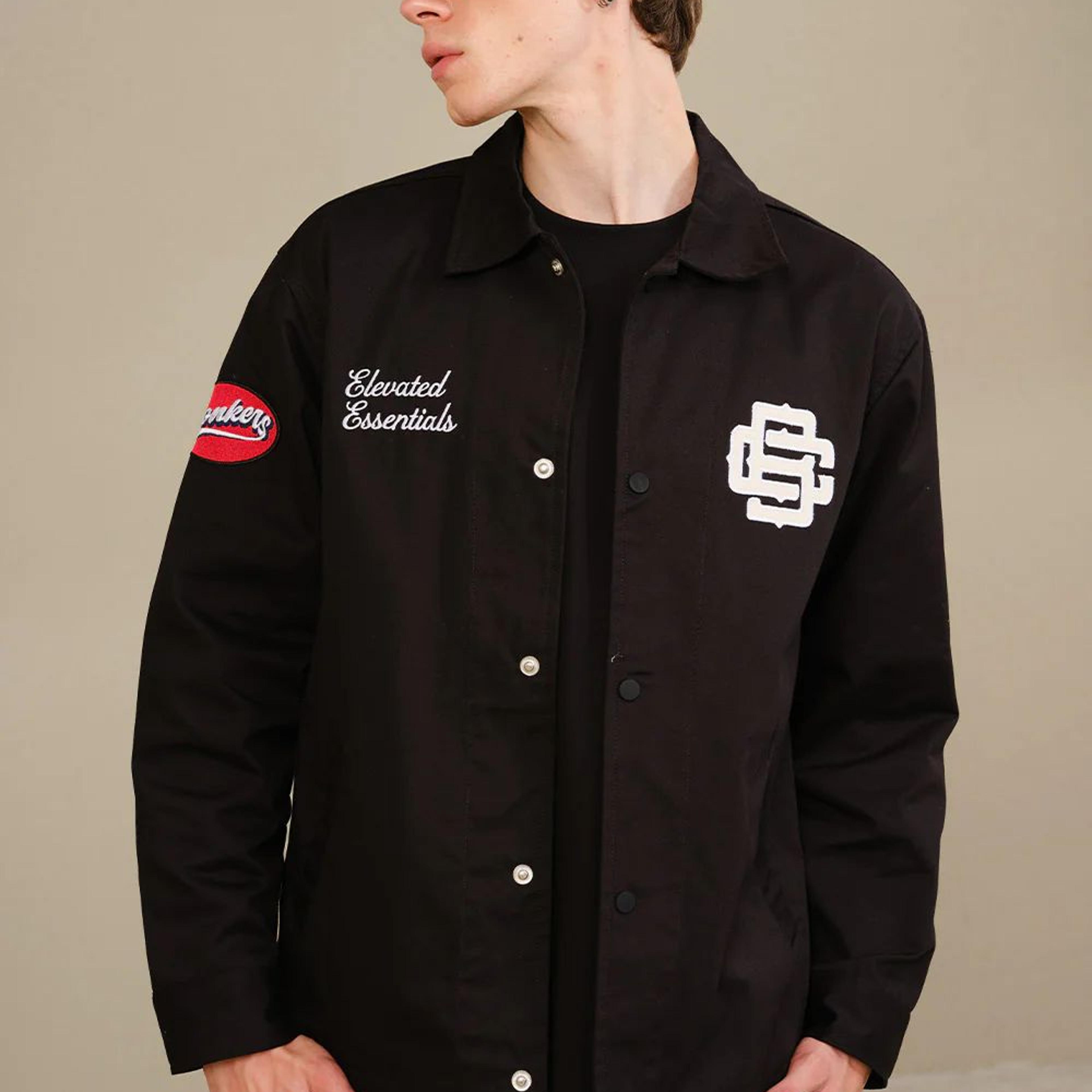 Black Varsity Shacket