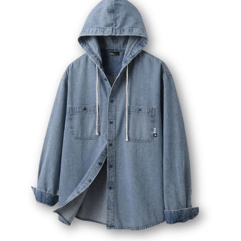 Hooded Denim Shirt