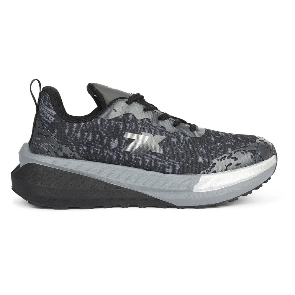 Leap7x Dark Grey Sports Lacing Running Shoes For Men XLM-07 By Liberty — photo 2
