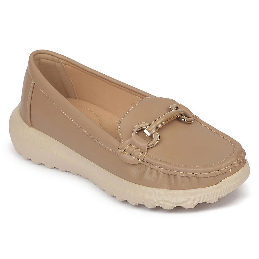 Healers ZQ-FDBL-10 Beige Casual Bellies Shoes for women by Liberty