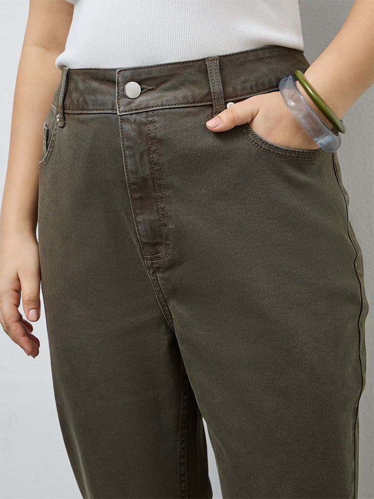 Gia Olive Bootcut High-Rise Jeans — photo 3