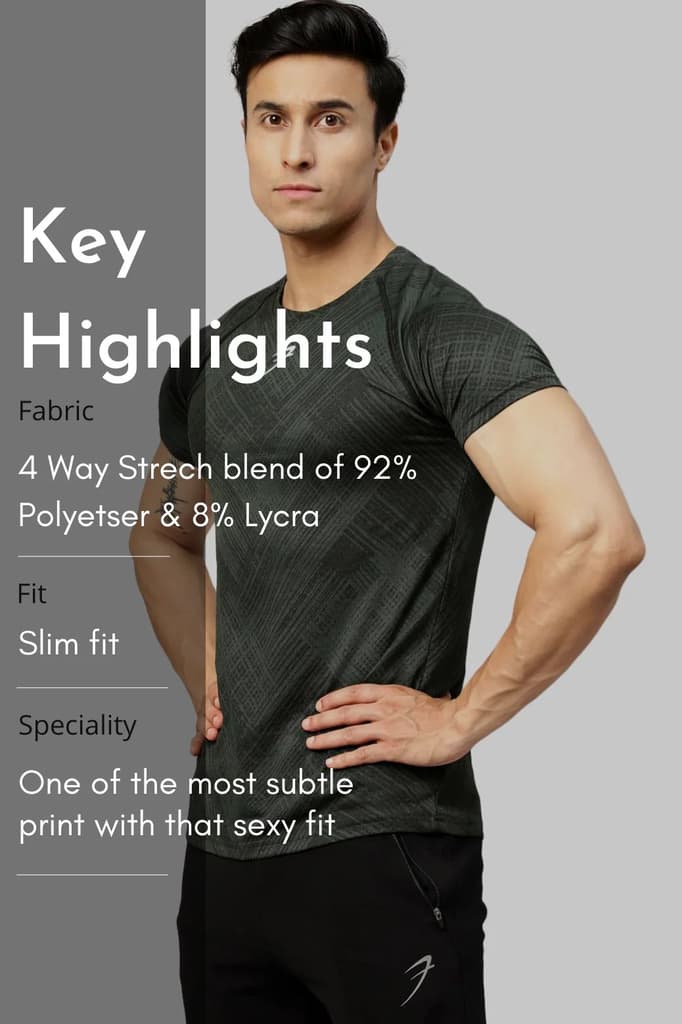 Ozone Jacquard T-shirt Green — photo 7
