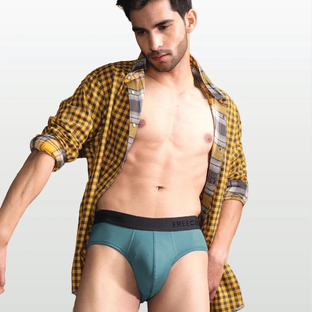 Men's Anti-Bacterial Micro Modal Brief in Contrast Waistband (Pack of 1)