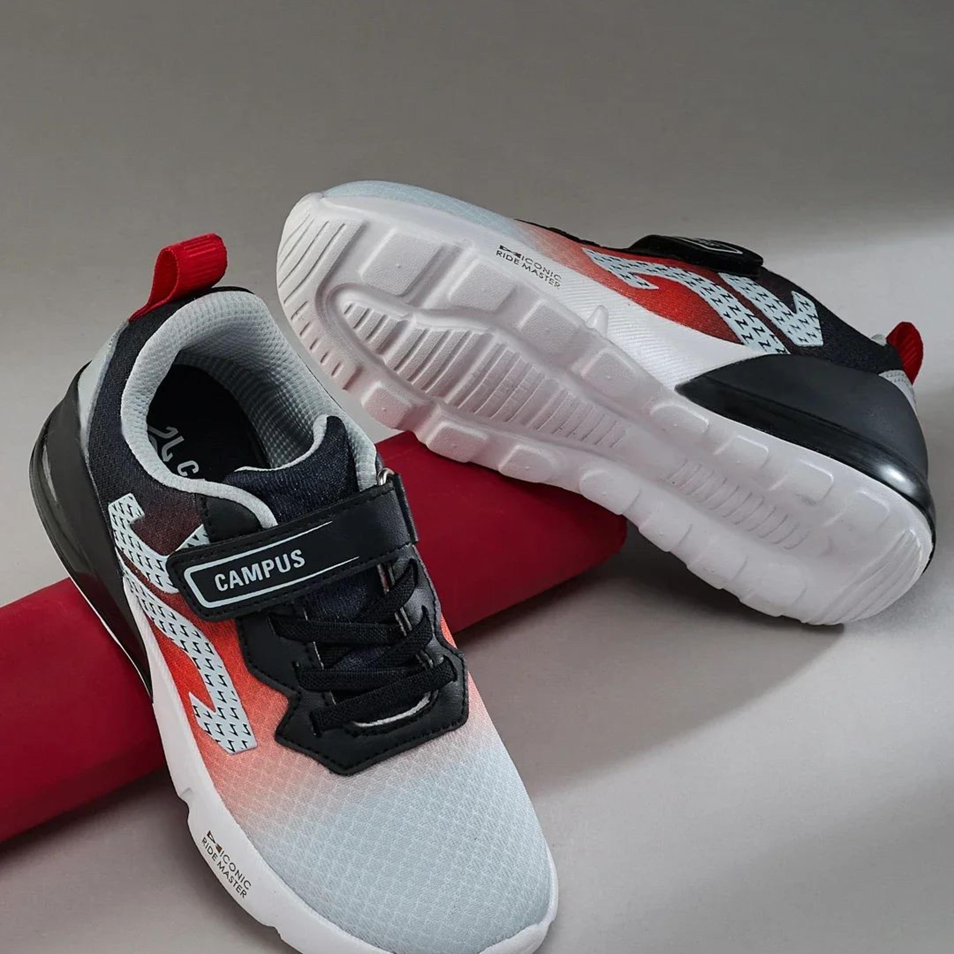 AERIX K Black Kids Running Shoes