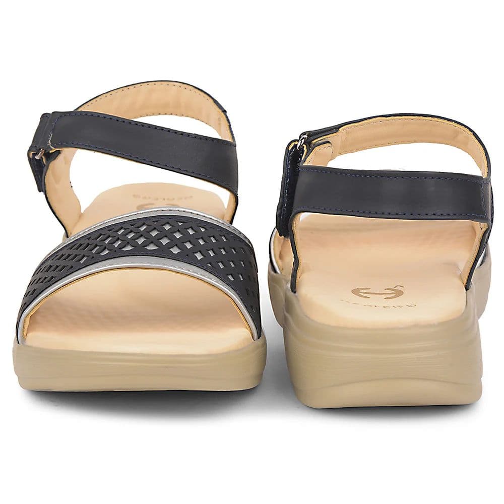 Healers Navy Blue Casual Sandal For Women SOFTER-6W By Liberty — photo 6