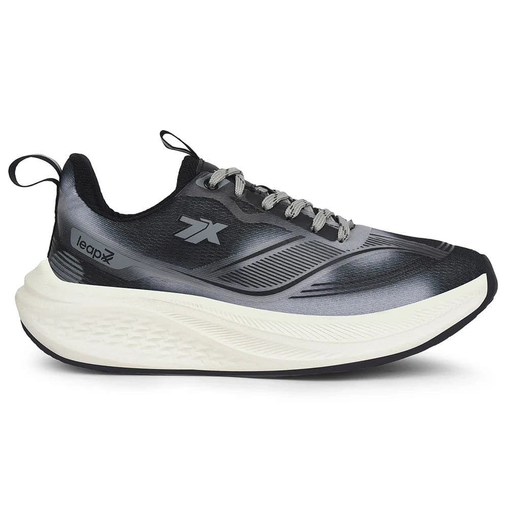 Leap7x Dark Grey Sports Lacing Running Shoes For Men BESTIO-1E By Liberty — photo 2