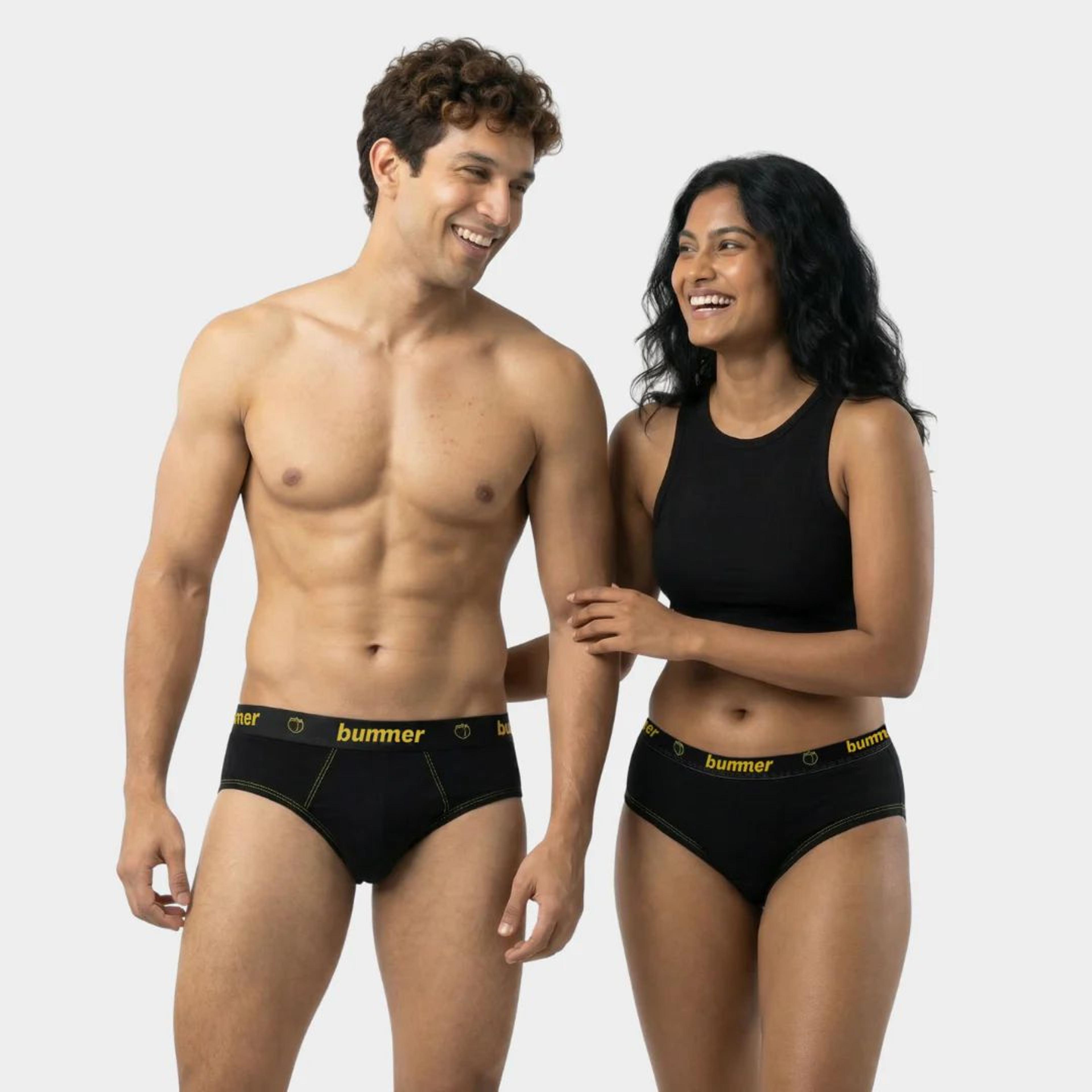 Brief & Hipster Matching Set - Noir