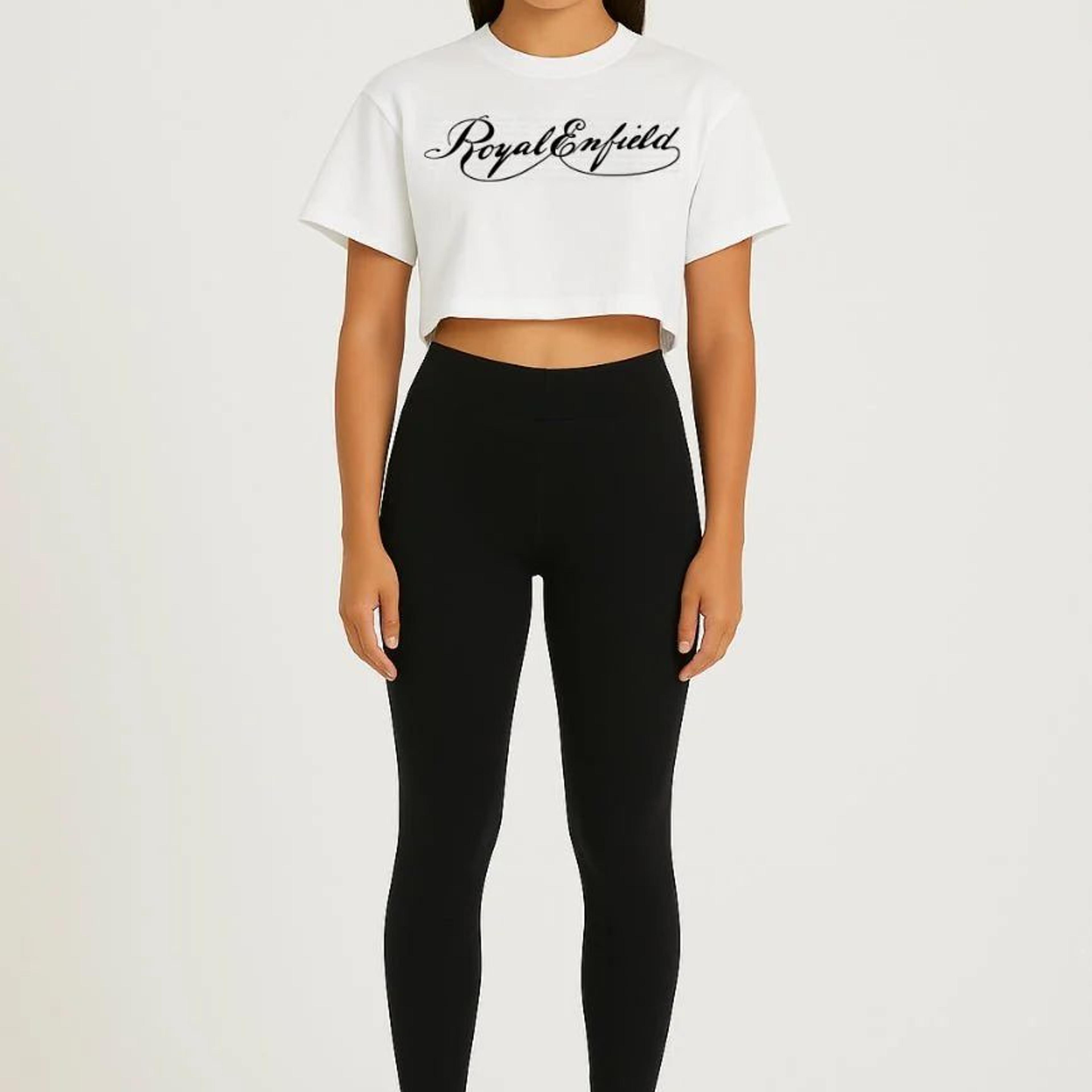 Iron Horse Cropped Tee_Royal Enfield x Urban Monkey