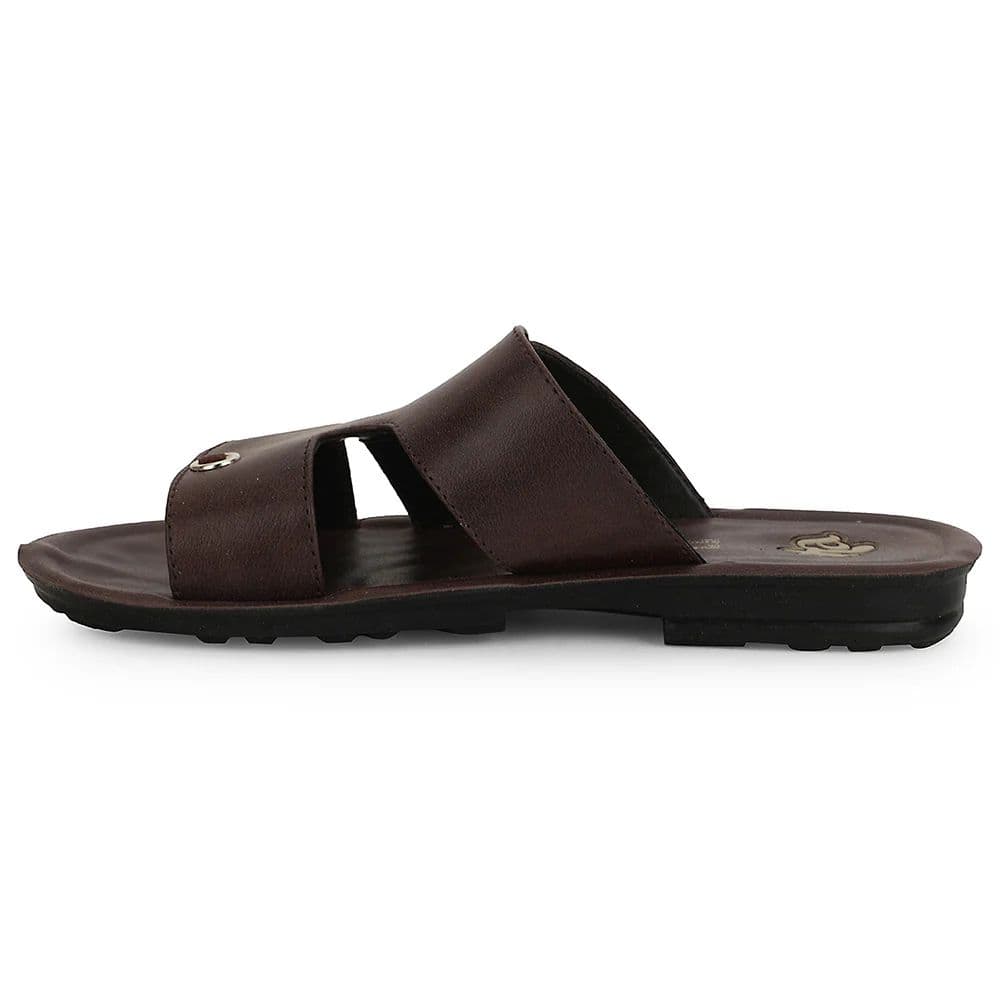 A-HA Brown Casual Flat Sandal For Men MPU-58 By Liberty — photo 3