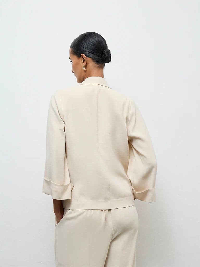 Wardrobe Cream Solid Blazer — photo 4