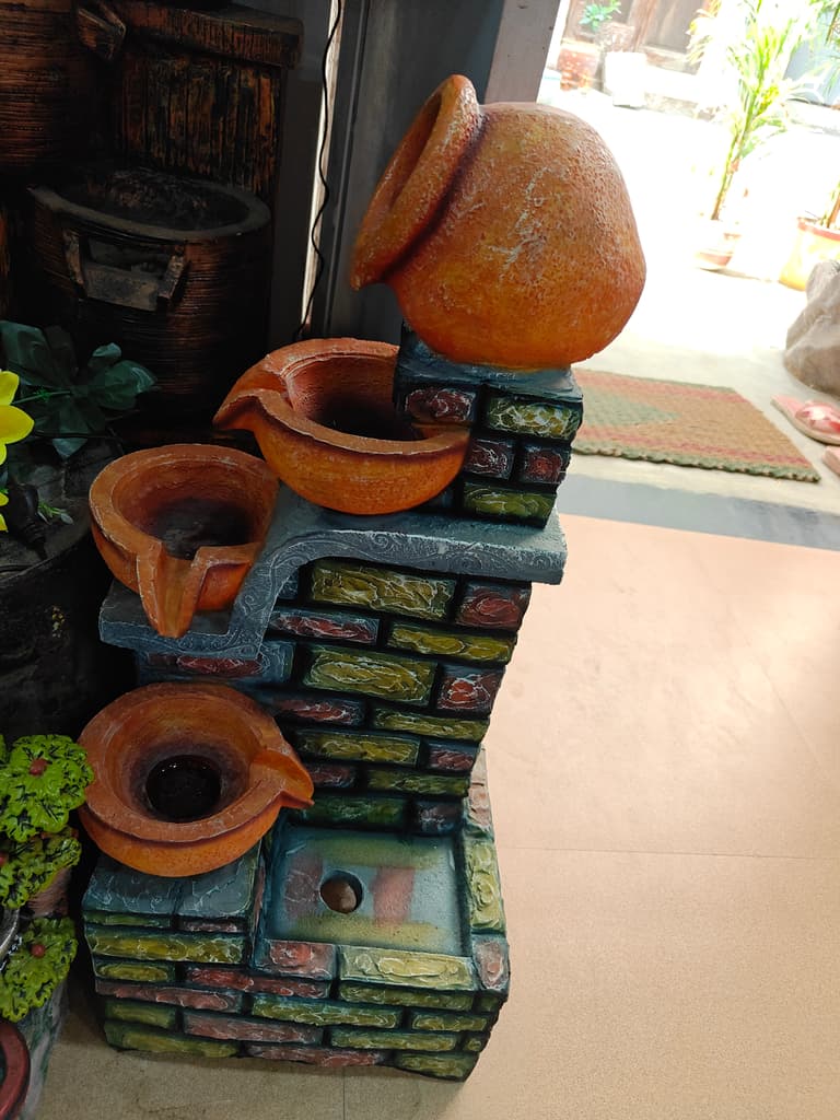 Orange Pottery Planter | Ceramic | Handmade | Decorative