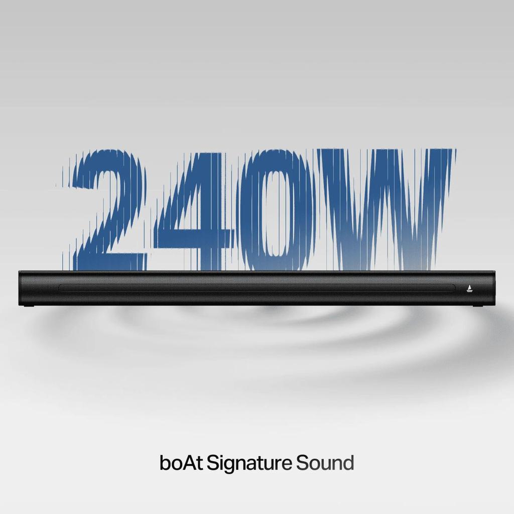 boAt Aavante 2.1 2450 | Soundbar with 240W RMS, Wireless Subwoofer & Multi-Connectivity