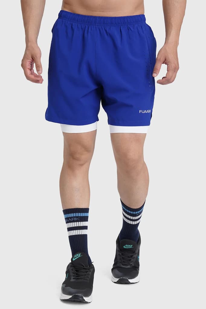 2 in 1 Laser Shorts Blue — photo 2