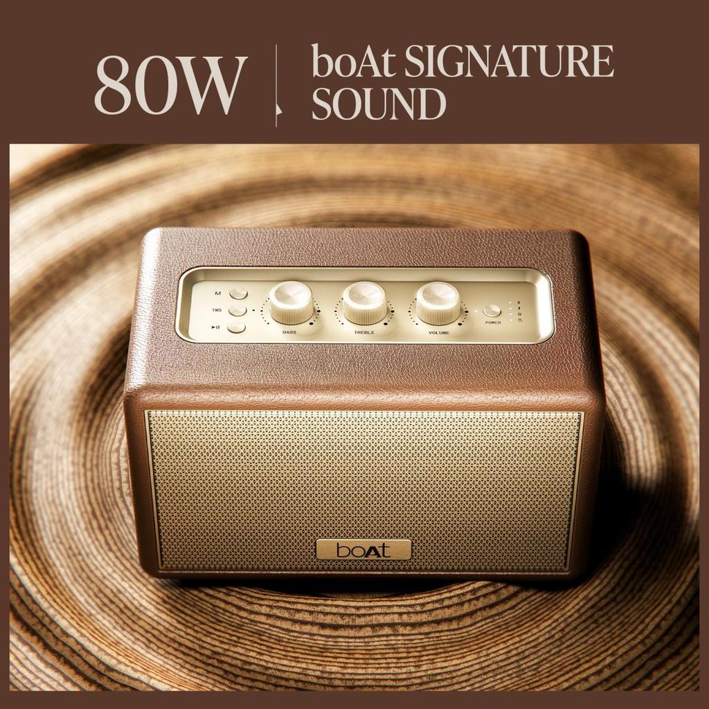 boAt Stone Opus | Portable Bluetooth Speaker with 80W boAt Signature Sound, Built-in Subwoofer, 12 Hours Playback — photo 4