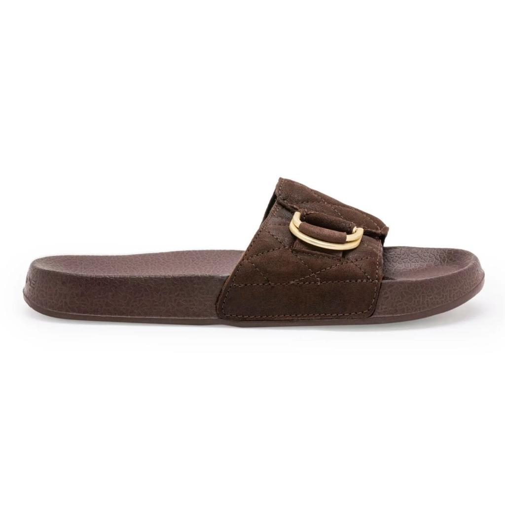 Womens Sliders in Brown | Casual Pool Sliders — photo 2