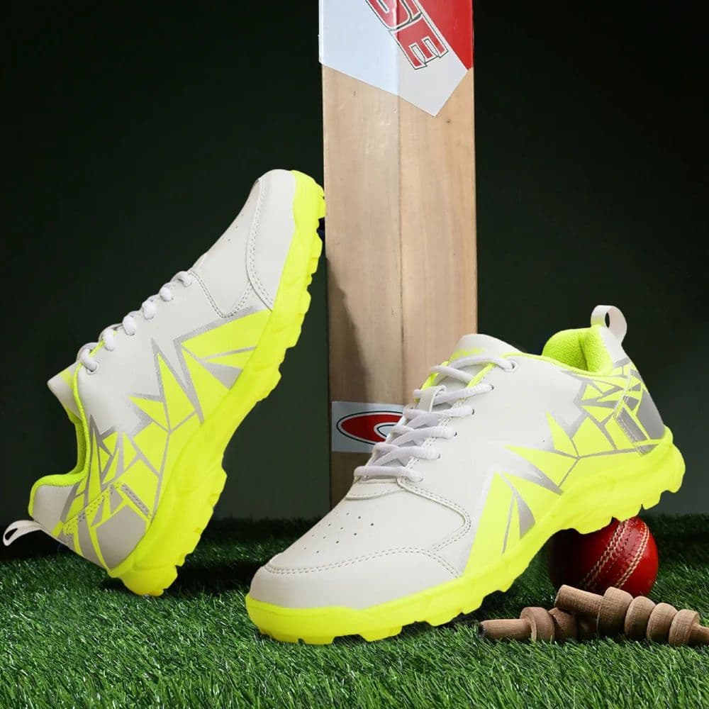 FREEDOM P. Green Sports Lace-Up Cricket Shoes For Men GOOGLY By Liberty — photo 4