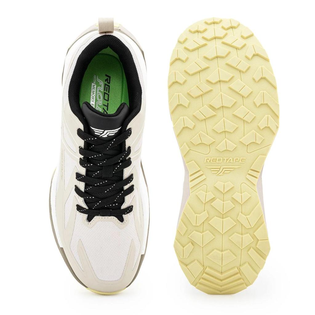 Athleisure Sports Shoes for Men in Beige and Yellow | Low-Cut Shoes. — photo 5
