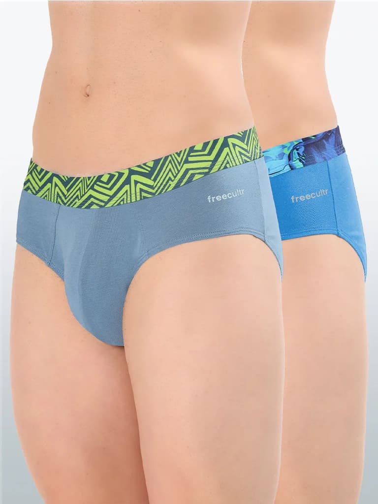 Men's Cotton Abstract Waistband Brief – Pack of 2 — photo 2