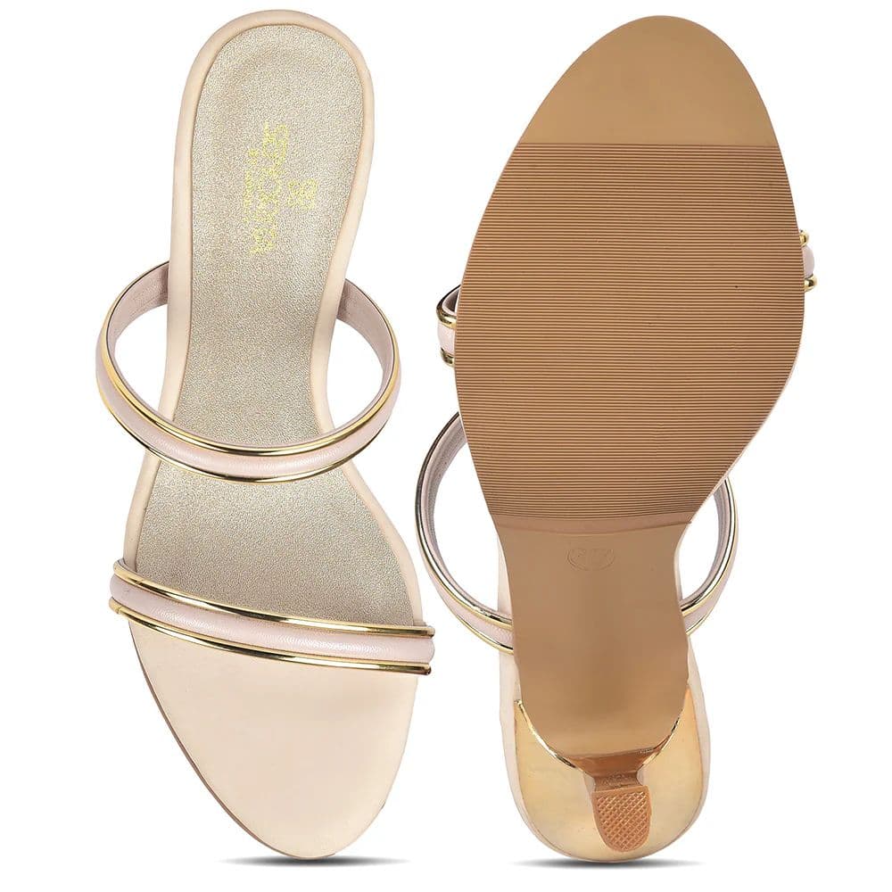 Senorita STY-161E Cream Casual Heeled Slippers for Women — photo 6