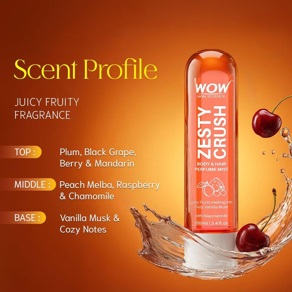 Zesty Crush Perfume Mist All-Day Citrus & Vanilla Freshness