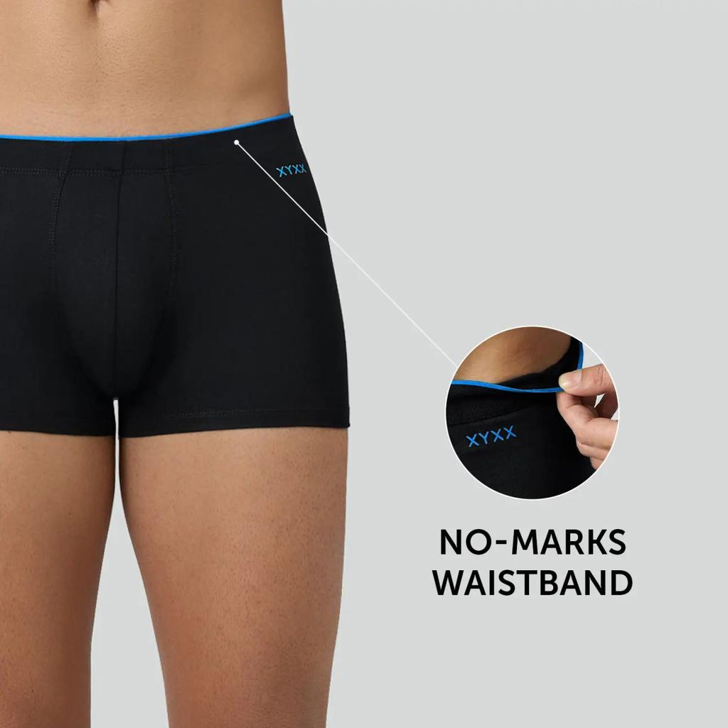 Super Combed Cotton-Modal Trunks - Black Knight — photo 2