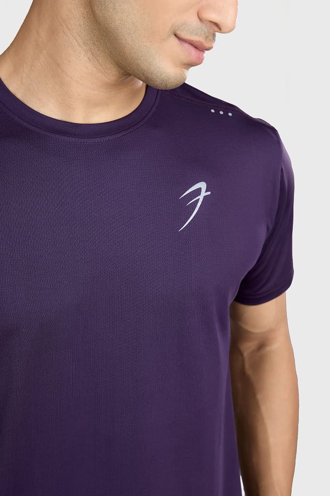 Laser Cut Running T-shirt Violet — photo 3