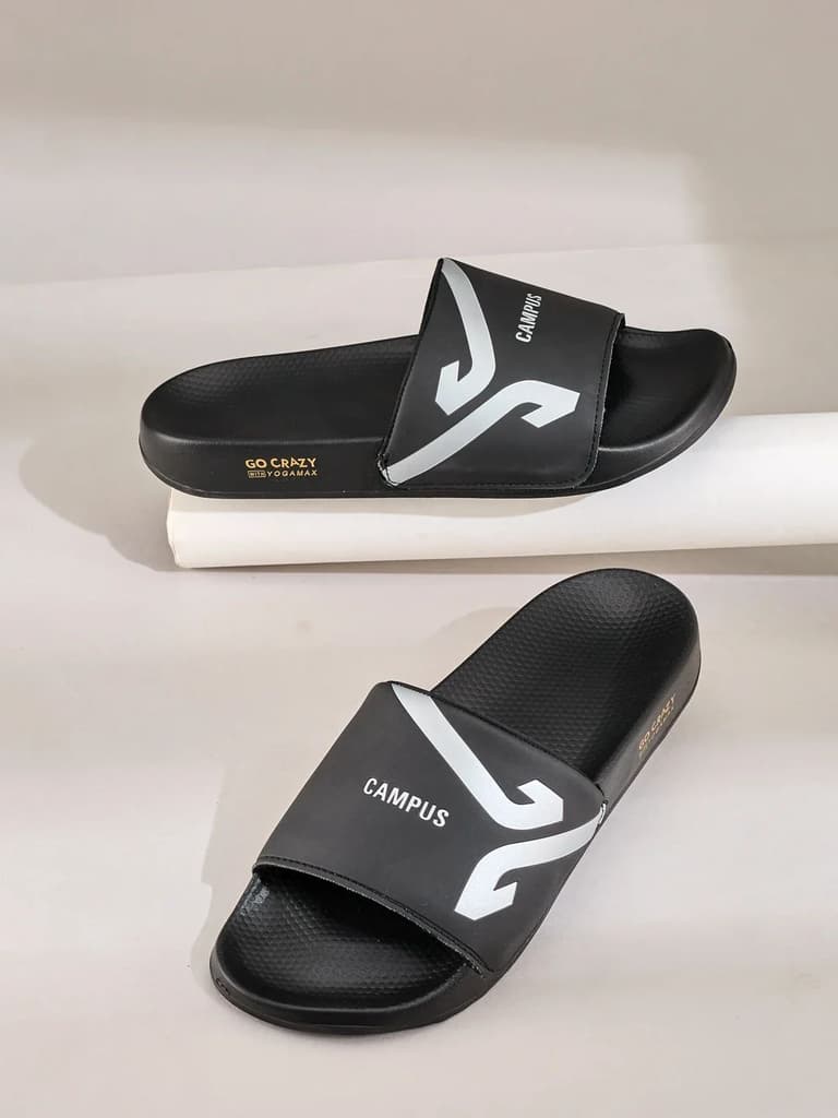 SL-476 Black Men's Slides