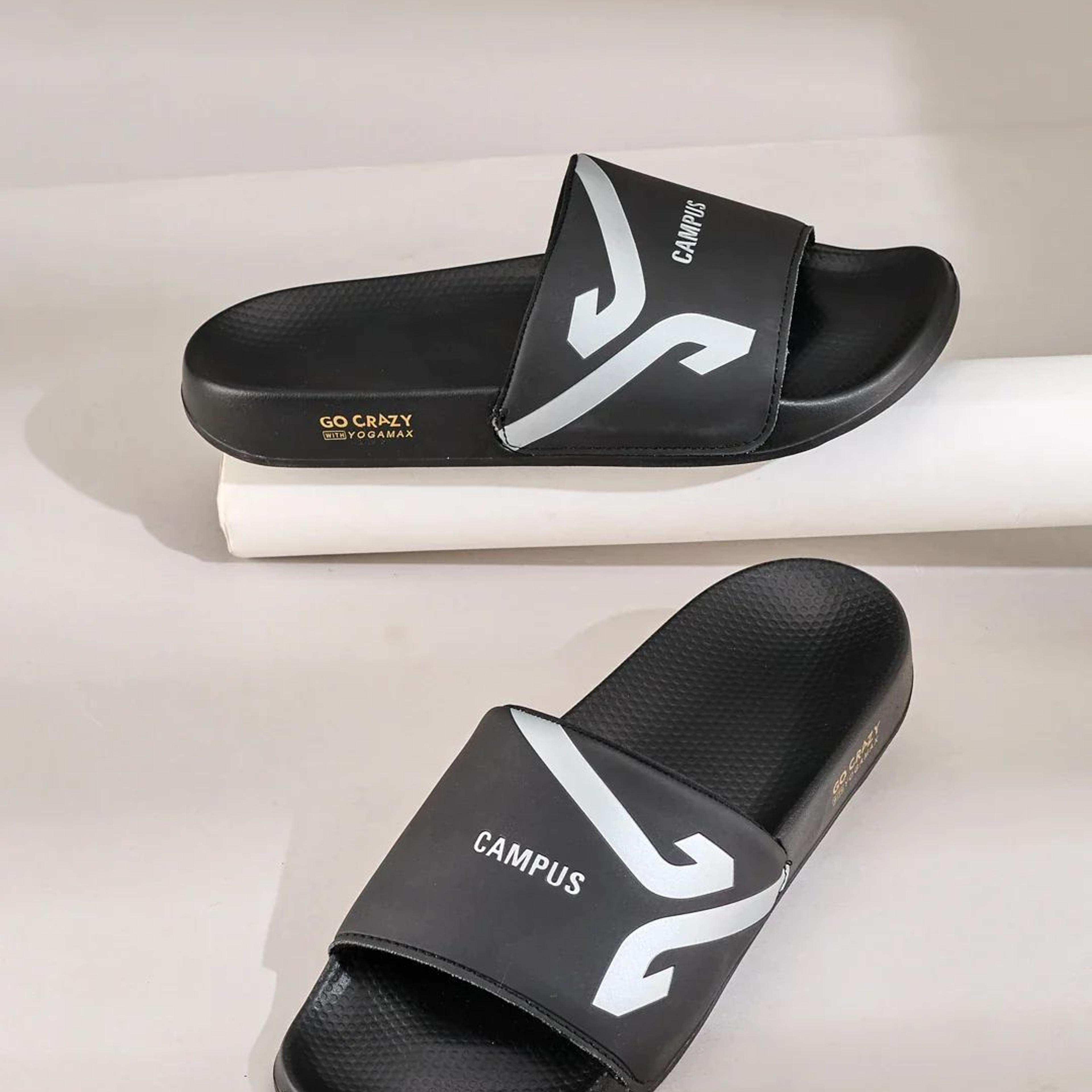 SL-476 Black Men's Slides