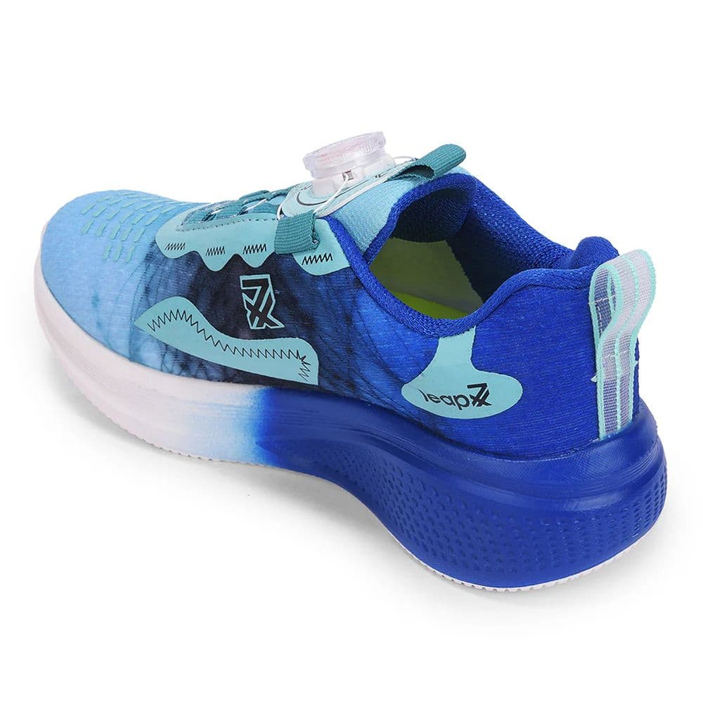 LEAP7X BOUNCEBUDE Sea Green Sports Non Lacing Jogging Shoes for Kids by Liberty — photo 4