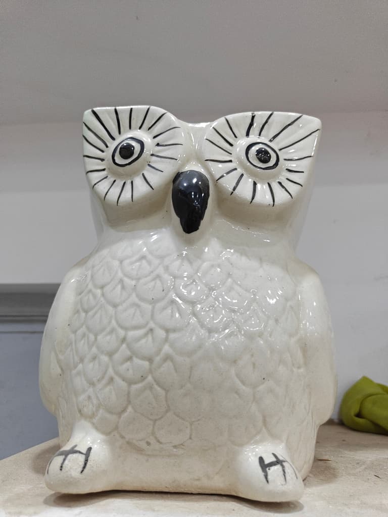 White Owl Mug | Ceramic | White | Decorative