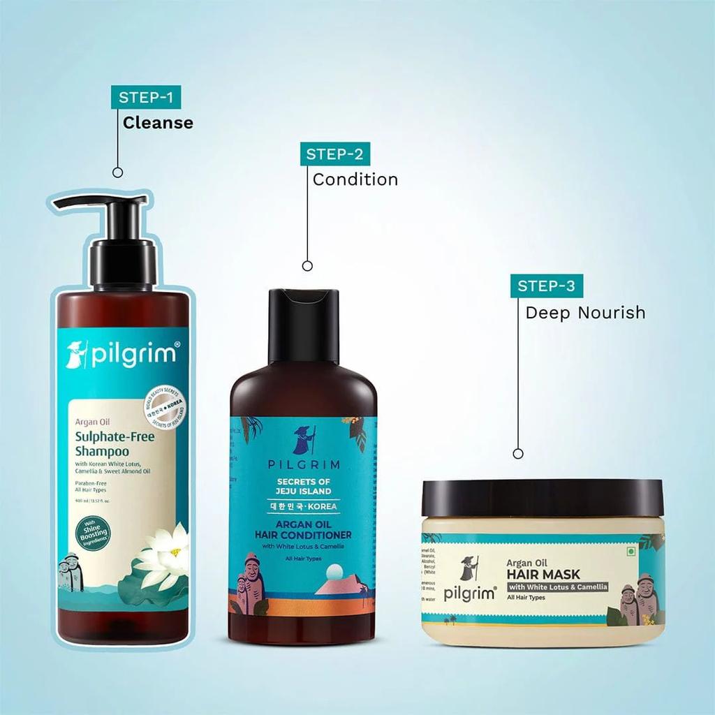 Argan Oil Sulphate Free Shampoo with Korean White Lotus, Camellia & Sweet Almond Oil — photo 9