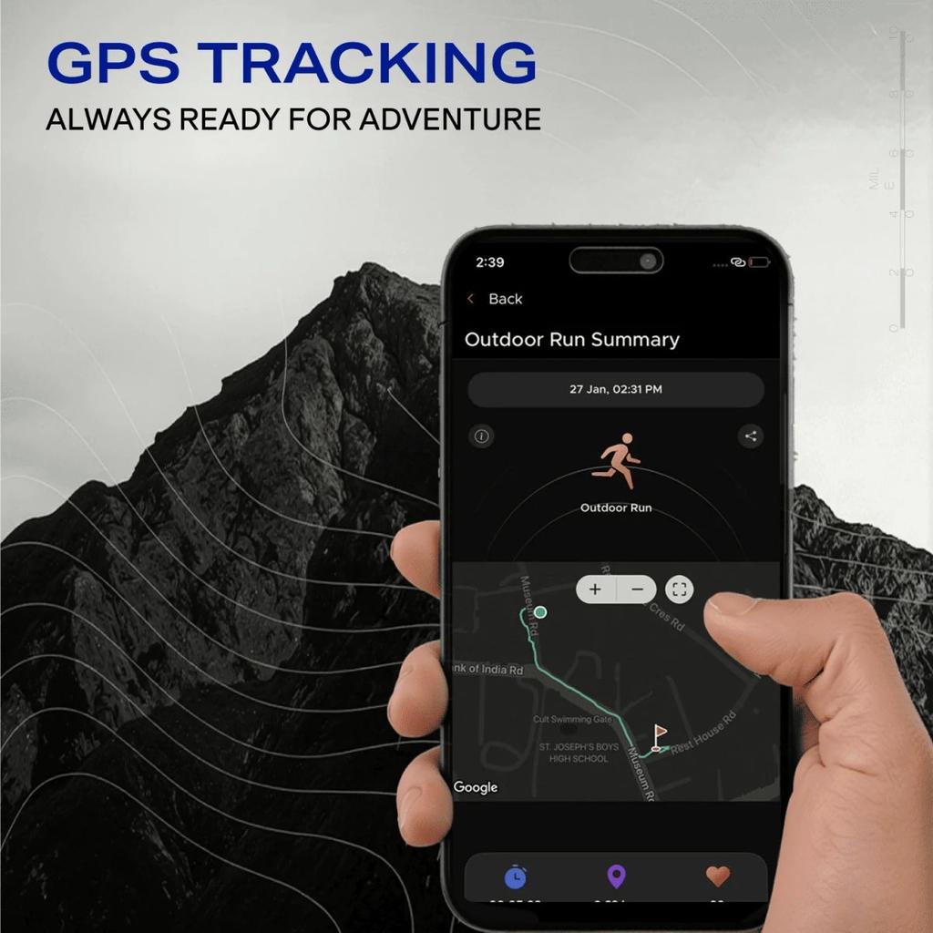 boAt Lunar Atlas | Smartwatch with 1.39" Bright HD Display, App-Powered GPS Tracking & Rugged Metallic Finish — photo 4