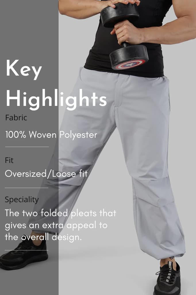 Sublime Parachute Pants Light Grey — photo 7